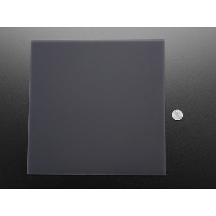 Black LED Diffusion Acrylic Panel 12" x 12" - 0.1" / 2.6mm thick