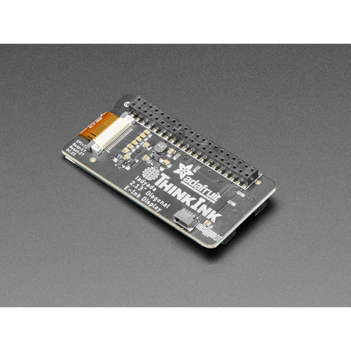 Adafruit 2.13" Monochrome E-Ink Bonnet for Raspberry Pi - THINK INK