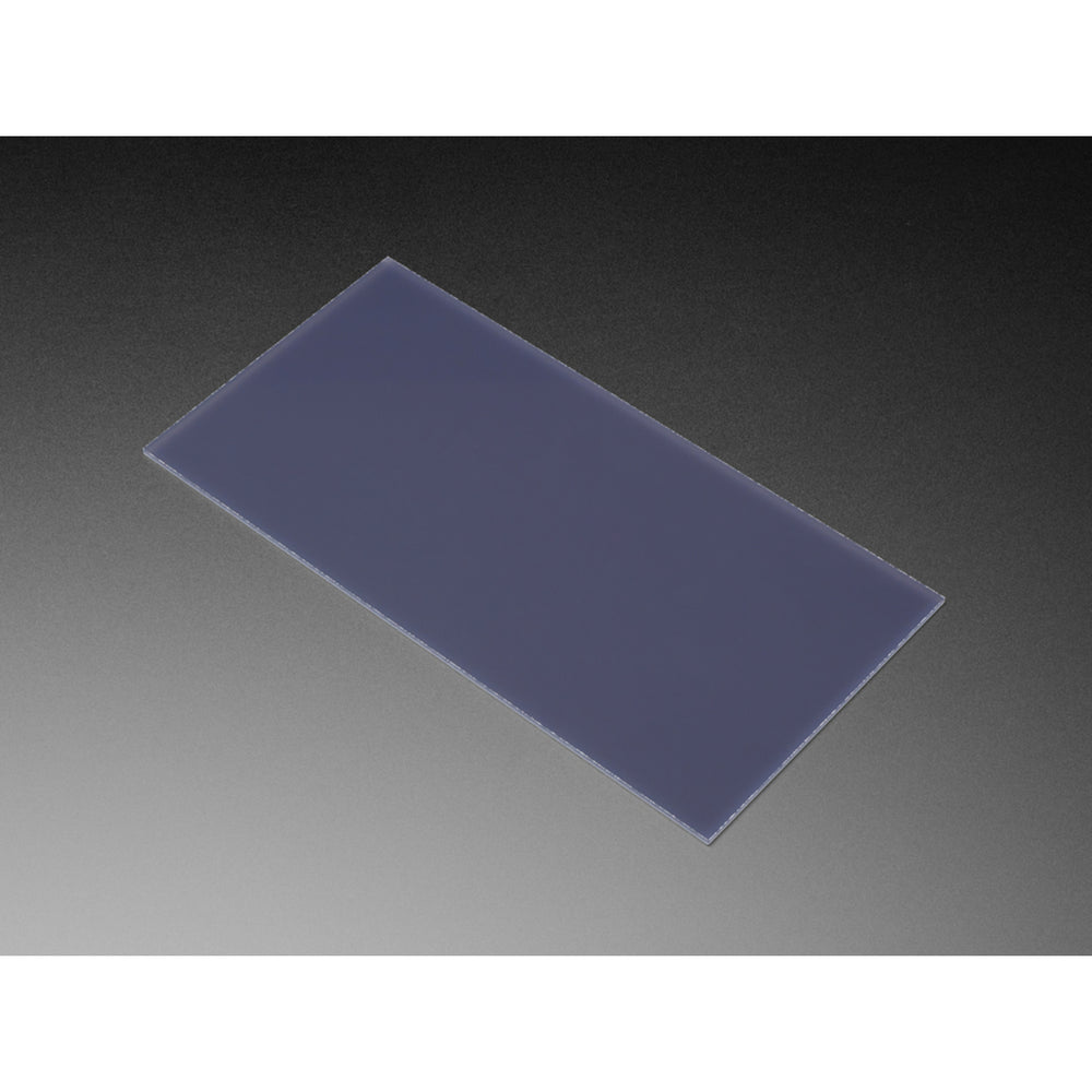 Black LED Diffusion Acrylic Panel - 10.2" x 5.1" - 0.1" / 2.6mm thick