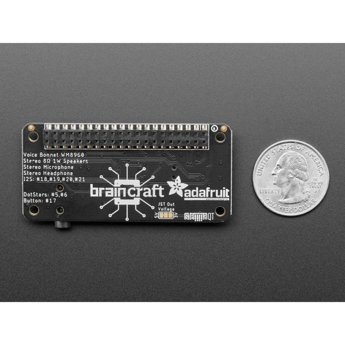 Adafruit Voice Bonnet for Raspberry Pi -Two Speakers + Two Mics