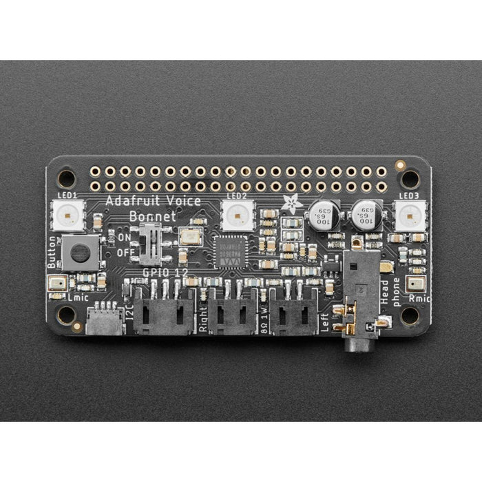 Adafruit Voice Bonnet for Raspberry Pi -Two Speakers + Two Mics