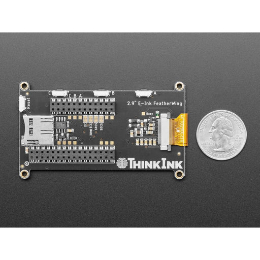 Adafruit 2.9" Grayscale eInk / ePaper Display FeatherWing - 4 Level Grayscale