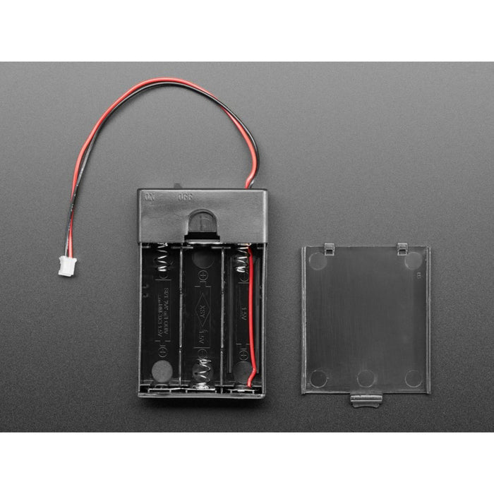 3x AA Battery Holder with On/Off Switch and 2-Pin JST