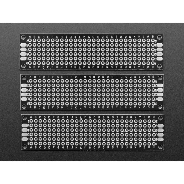 Universal Proto-board PCBs 2cm x 8cm - 3 Pack