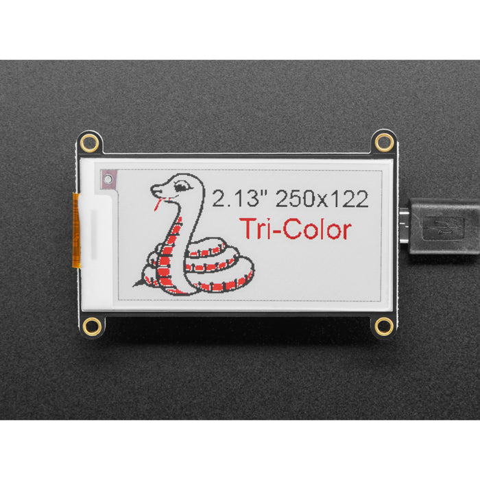 Adafruit 2.13" HD Tri-Color eInk / ePaper Display FeatherWing - 250x122 RW Panel with SSD1680