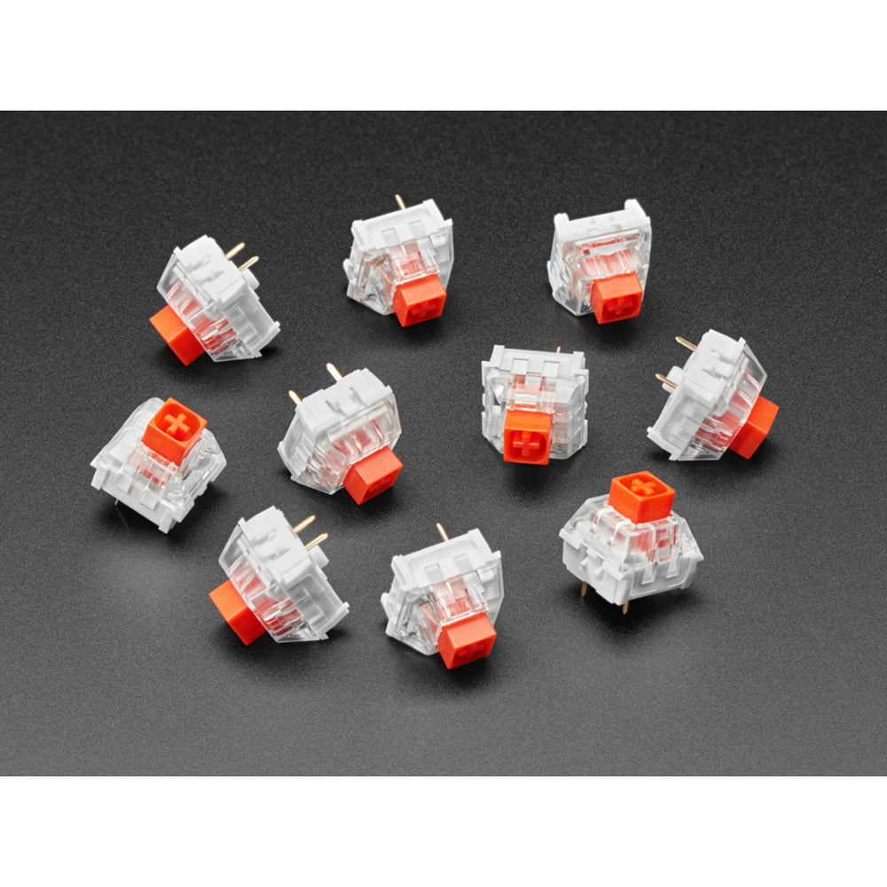 Kailh Mechanical Key Switches - Linear Red - 10 pack - Cherry MX Red Compatible