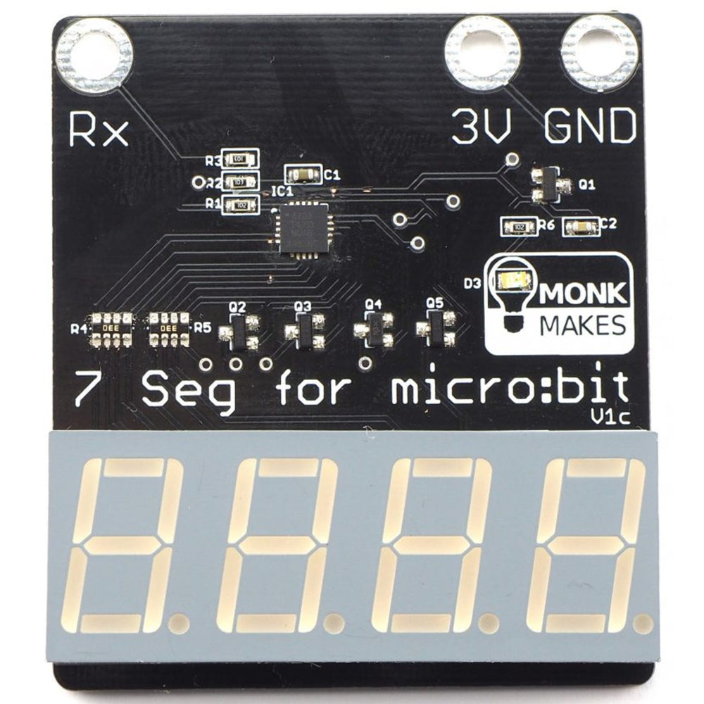 7-segment for micro:bit by Monk Makes