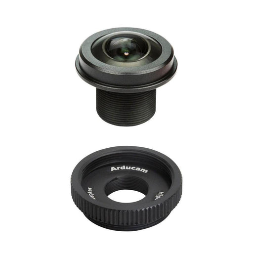 M12 Lens - 180-Degree Fisheye with Raspberry Pi HQ Camera Adapter