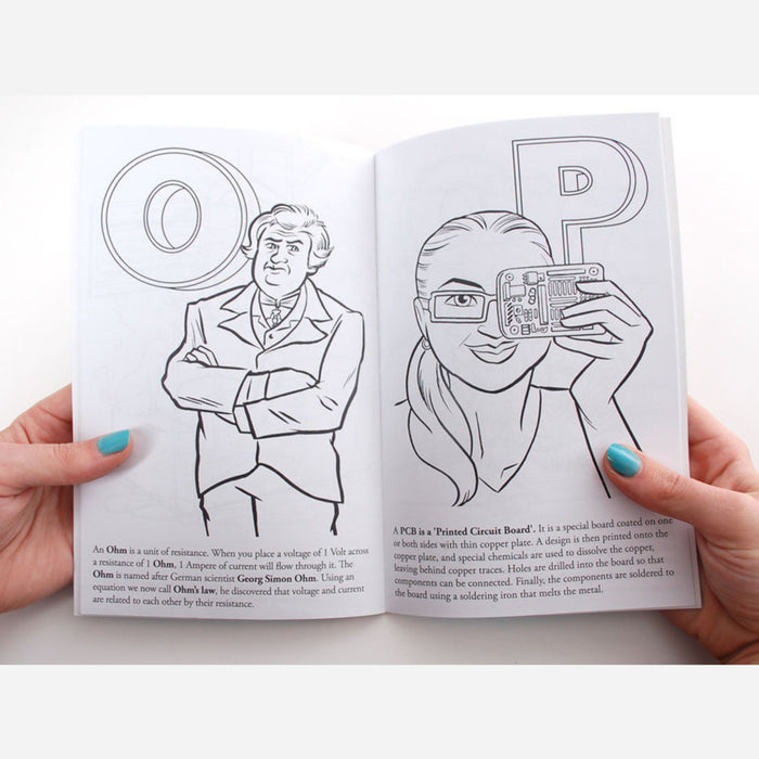 Coloring book - Ladyada's E is for electronics