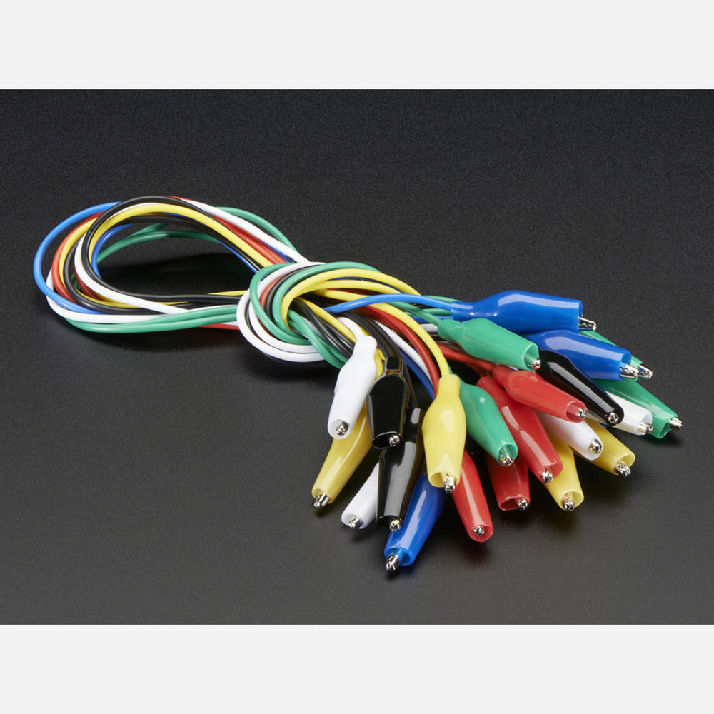 Small Alligator Clip Test Lead (set of 12)