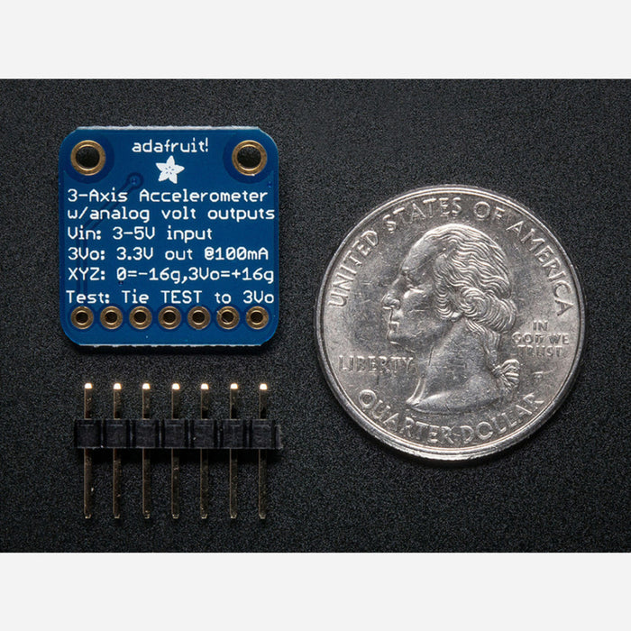 ADXL326 - 5V ready triple-axis accelerometer (+-16g analog out)