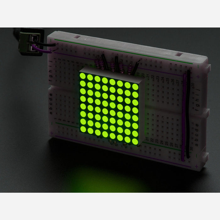 Small 1.2 8x8 Ultra Bright Yellow-Green LED Matrix [KWM-30881CUGB]