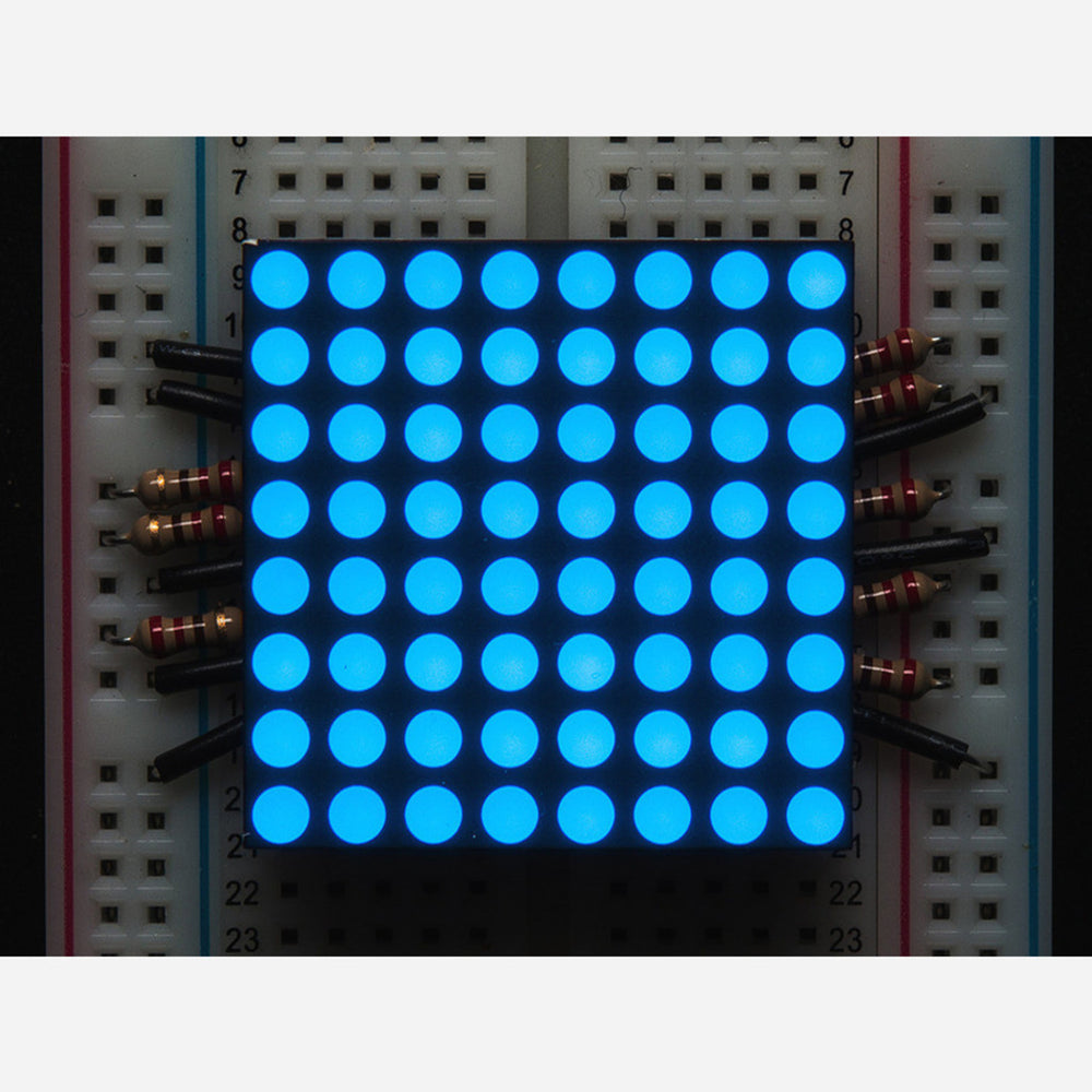 Small 1.2 8x8 Ultra Bright Blue LED Matrix [KWM-30881CBB]