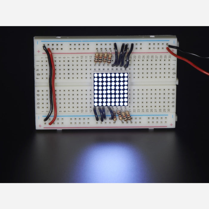 Miniature Ultra-Bright 8x8 White LED Matrix