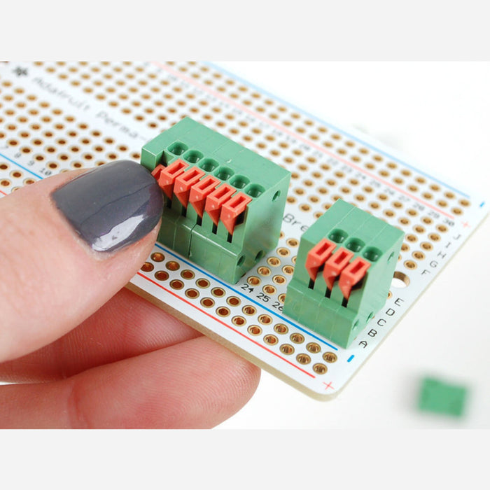 Configurable Spring Terminal Blocks - 3 Pin 0.1 Pitch x 5