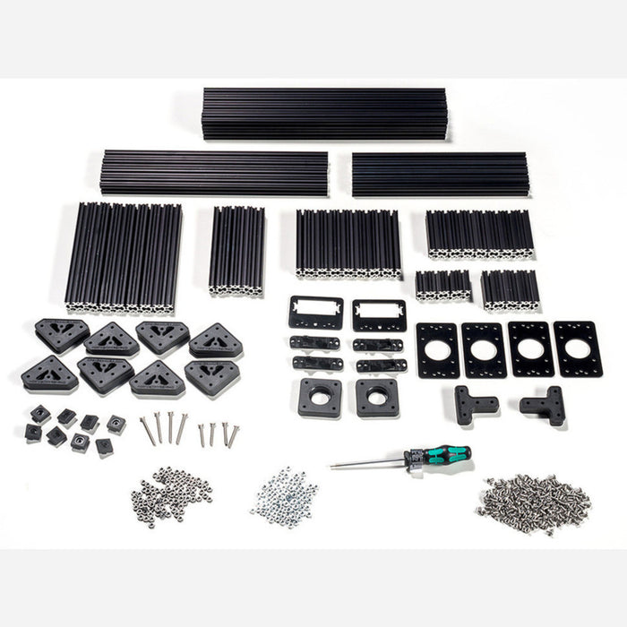 OpenBeam Precut Machinist Kit - Black Aluminum