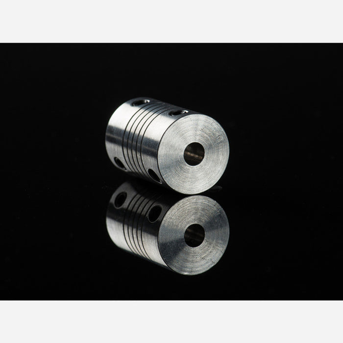 Aluminum Flex Shaft Coupler - 5mm to 5mm