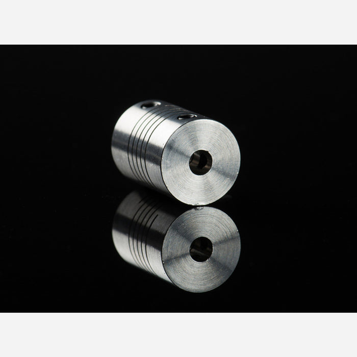 Aluminum Flex Shaft Coupler - 5mm to 5mm