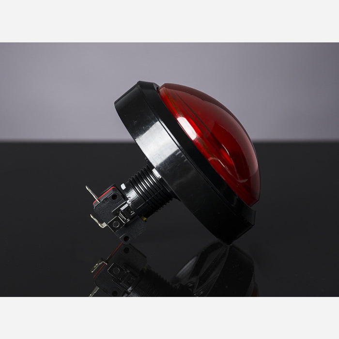 Massive Arcade Button with LED - 100mm Red