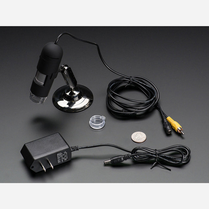 TV Microscope - 25x & 400x magnification / 8 LEDs