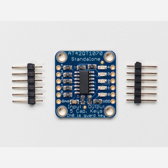 Standalone 5-Pad Capacitive Touch Sensor Breakout - AT42QT1070