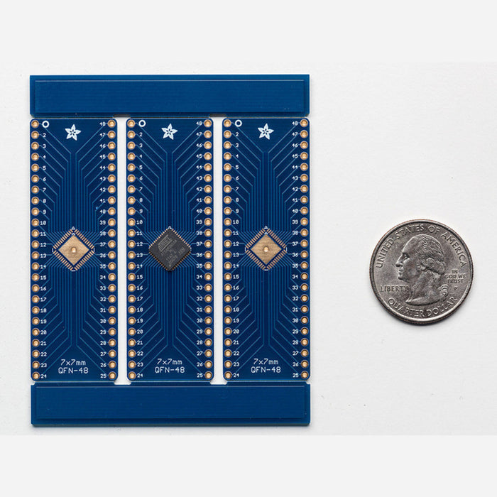 SMT Breakout PCB for 48-QFN or 48-TQFP - 3 Pack!