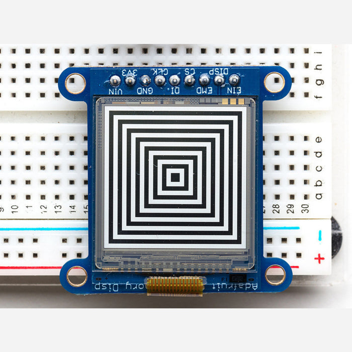 SHARP Memory Display Breakout - 1.3 96x96 Silver Monochrome