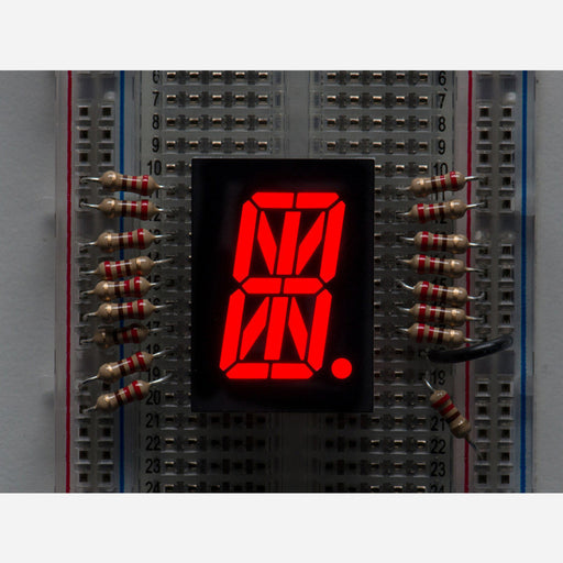 Red Hex-Segment Single Digit - 0.8 Tall Common Cathode