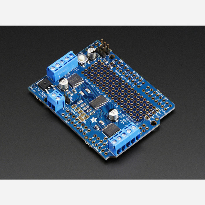 Adafruit Motor/Stepper/Servo Shield for Arduino v2 Kit [v2.3]