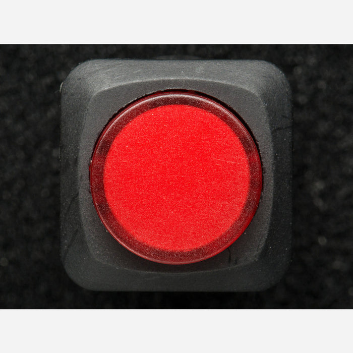 16mm Illuminated Pushbutton - Red Momentary