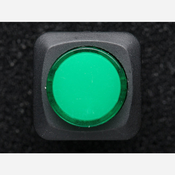 16mm Illuminated Pushbutton - Green Momentary