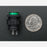 16mm Illuminated Pushbutton - Green Latching On/Off Switch