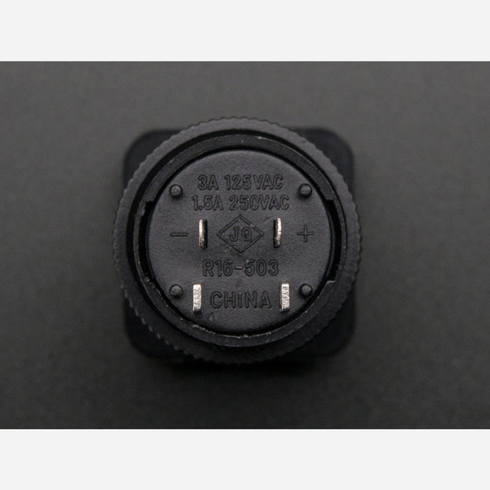 16mm Illuminated Pushbutton - Blue Momentary