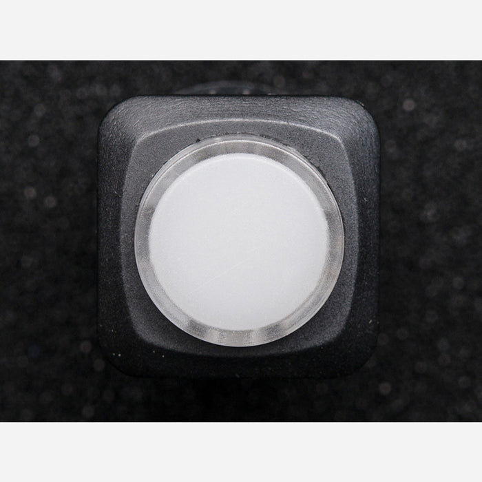 16mm Illuminated Pushbutton - White Latching On/Off Switch