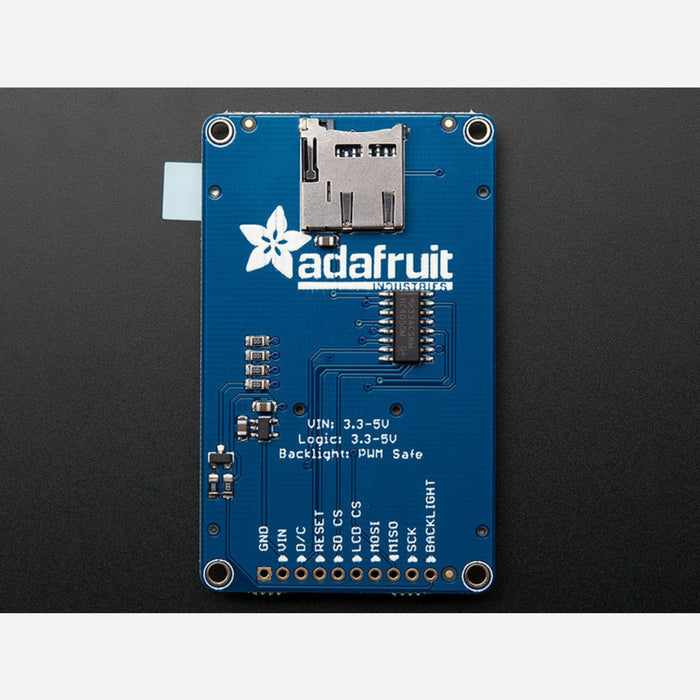 2.2 18-bit color TFT LCD display with microSD card breakout