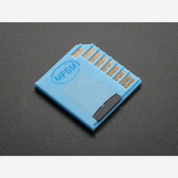 Blue Shortening microSD card adapter for Raspberry Pi & Macbooks