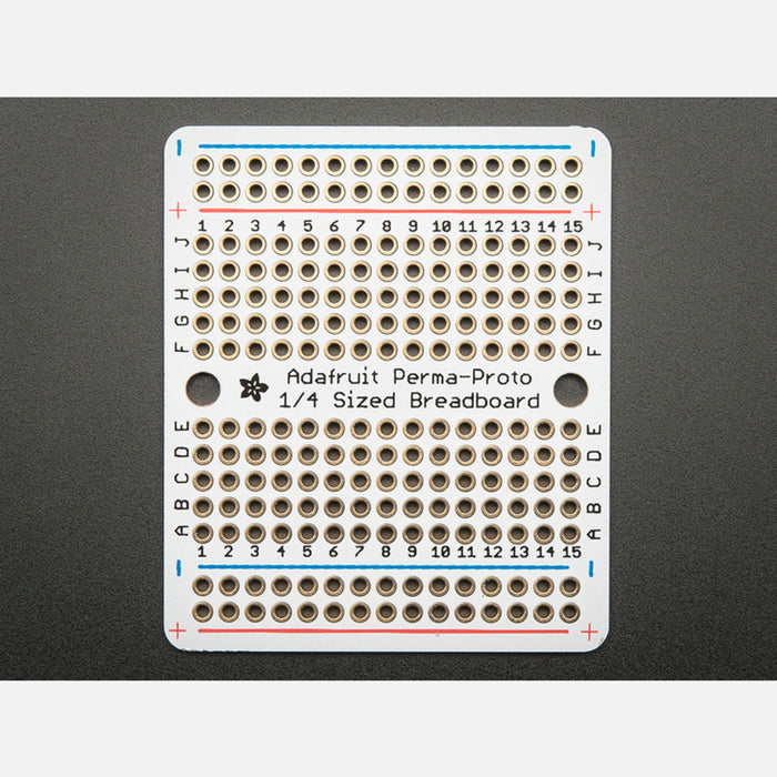 Adafruit Perma-Proto Quarter-sized Breadboard PCB - Single