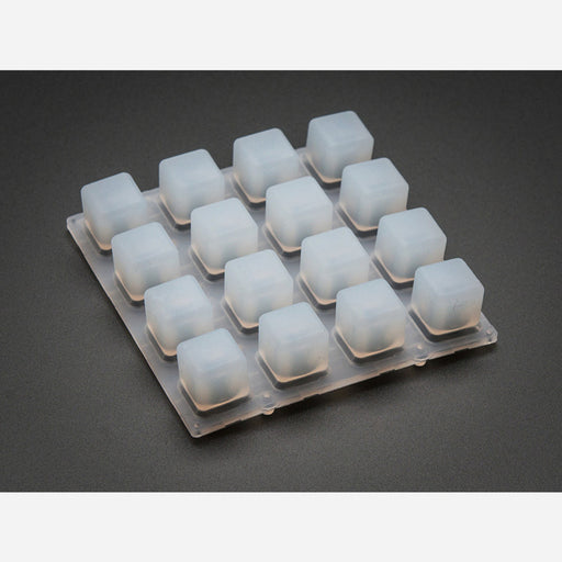 Silicone Elastomer 4x4 Button Keypad - for 3mm LEDs