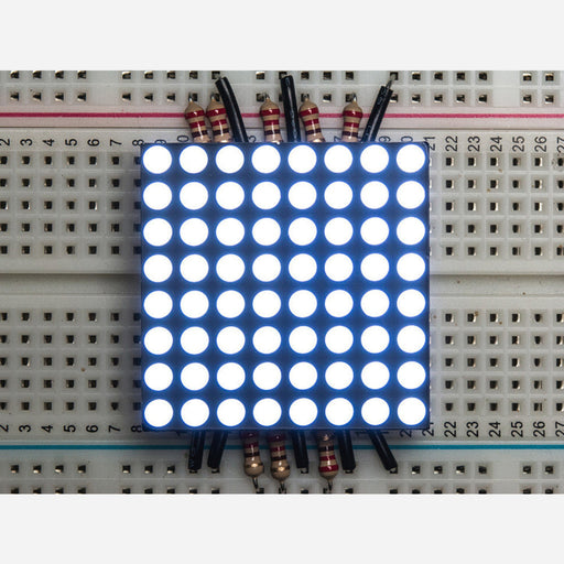 Small 1.2 8x8 Ultra Bright White LED Matrix [KWM-30881CWB]