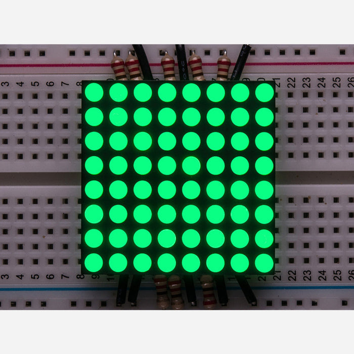 Small 1.2 8x8 Ultra Bright Pure Green LED Matrix [KWM-30881CPGB]