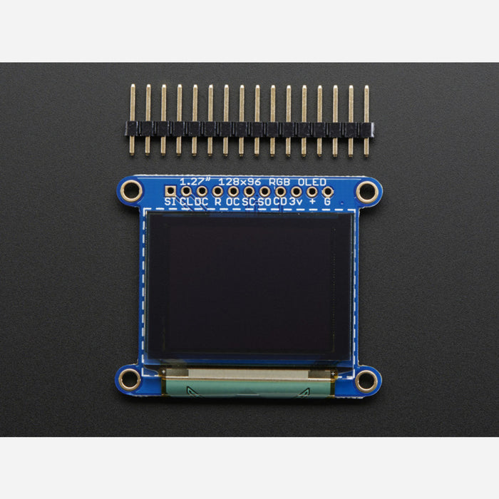 OLED Breakout Board - 16-bit Color 1.27 w/microSD holder