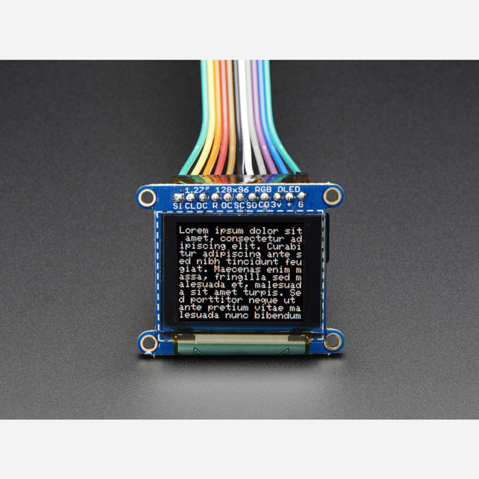 OLED Breakout Board - 16-bit Color 1.27 w/microSD holder