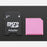 Pink Shortening microSD card adapter for Raspberry Pi & Macbooks