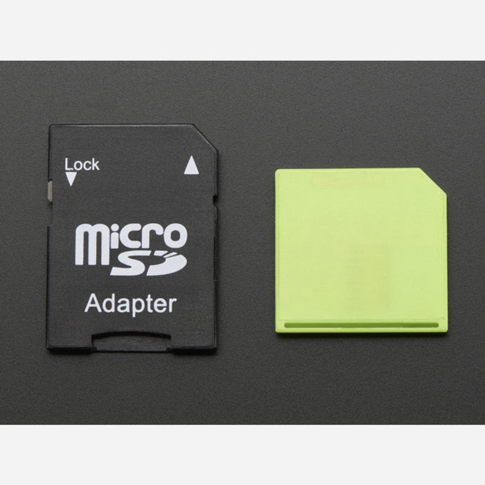 Green Shortening microSD adapter for Raspberry Pi & Macbooks