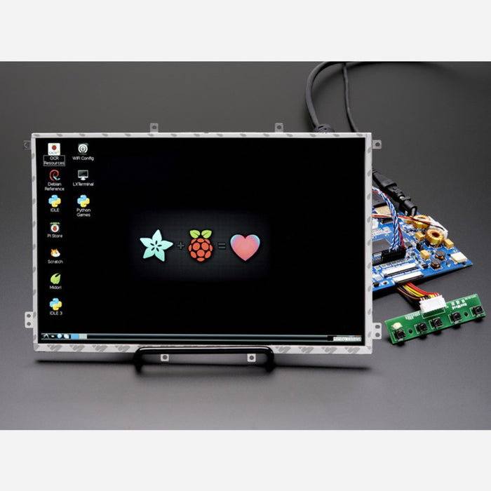 10.1 Display & Audio 1280x800 IPS - HDMI/VGA/NTSC/PAL