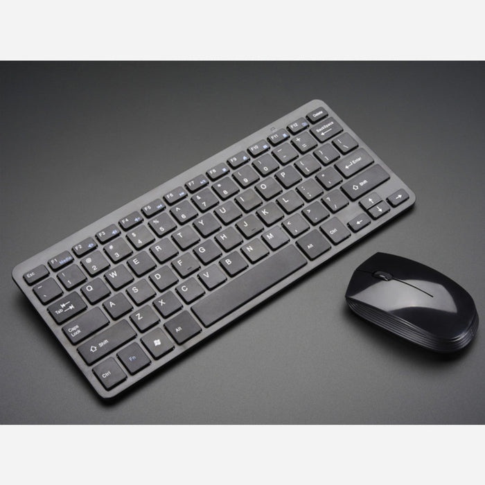 Wireless Keyboard and Mouse Combo w/ Batteries - One USB Port!