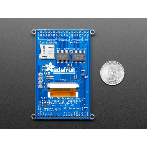 3.2" TFT LCD with Touchscreen Breakout Board w/MicroSD Socket - ILI9341