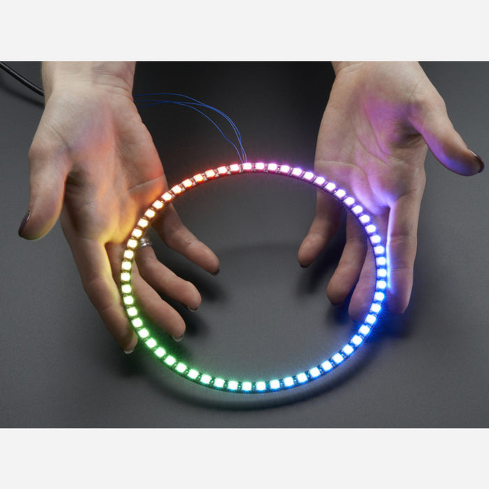 NeoPixel 1/4 60 Ring - WS2812 5050 RGB LED w/ Integrated Drivers