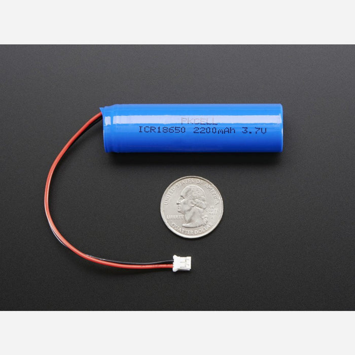 Lithium Ion Cylindrical Battery - 3.7v 2200mAh