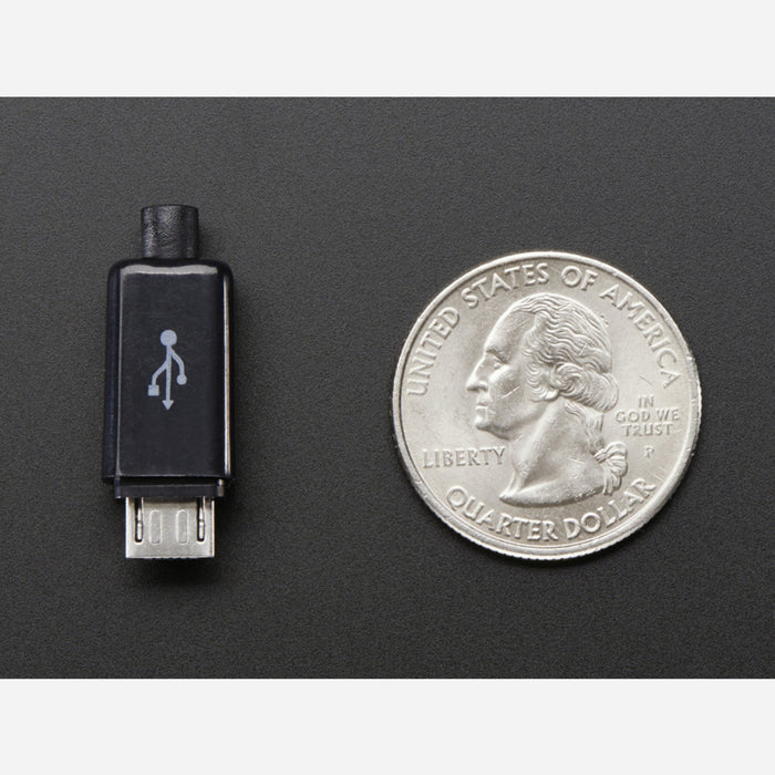 USB DIY Slim Connector Shell - MicroB Plug